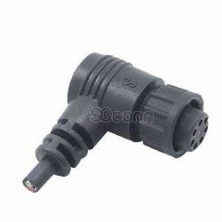Circular Standard (Molded with Cable) Connector, 2CT3010-W1X200