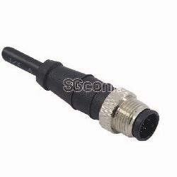 M12 Sensor (Molded with Cable) Connector, 2MT3012-X08200