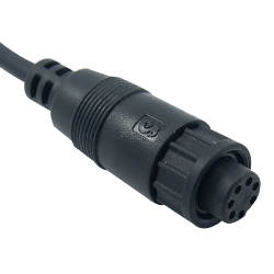 Circular Standard (Molded with Cable) Connector, 2CT3004-W1X200