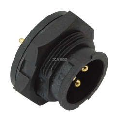 Circular Middle (Panel Mount) Connector, 2CM3000-W0X400