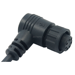 Circular Standard (Molded with Cable) Connector, 2CT3010-W1X200