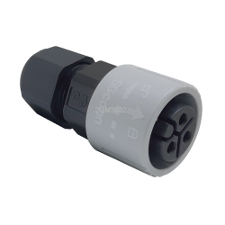 Circular Middle (Quick Lock, Push Lock, Field Installable (Solder)) Connector, 2QM3032-W03600H